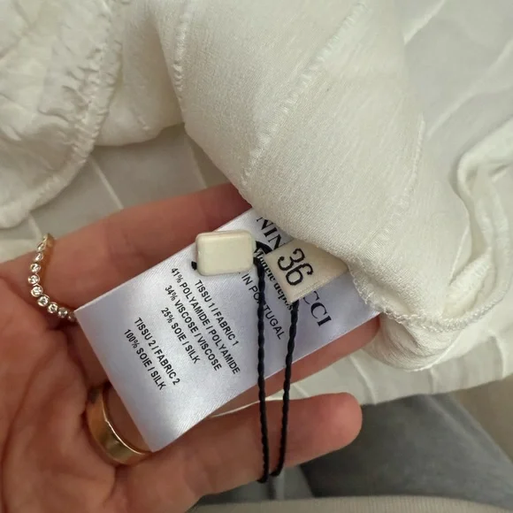 Nina Ricci Ivory Textured Tank - Picture 5 of 5